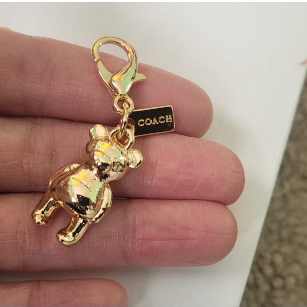 Coach Gold Bear Keychain - Picture 2 of 4